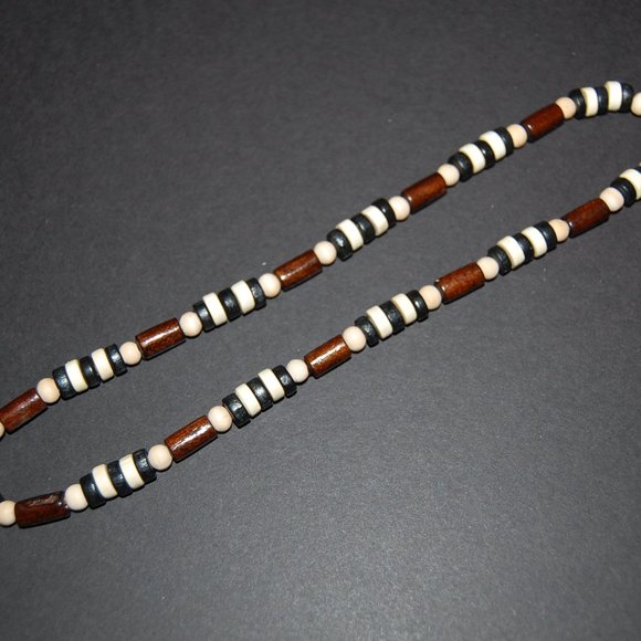 Men Necklace,Wood Necklace,Surfer Necklace,Tribal Style,Chocker,Beach Necklace - Picture 4 of 4